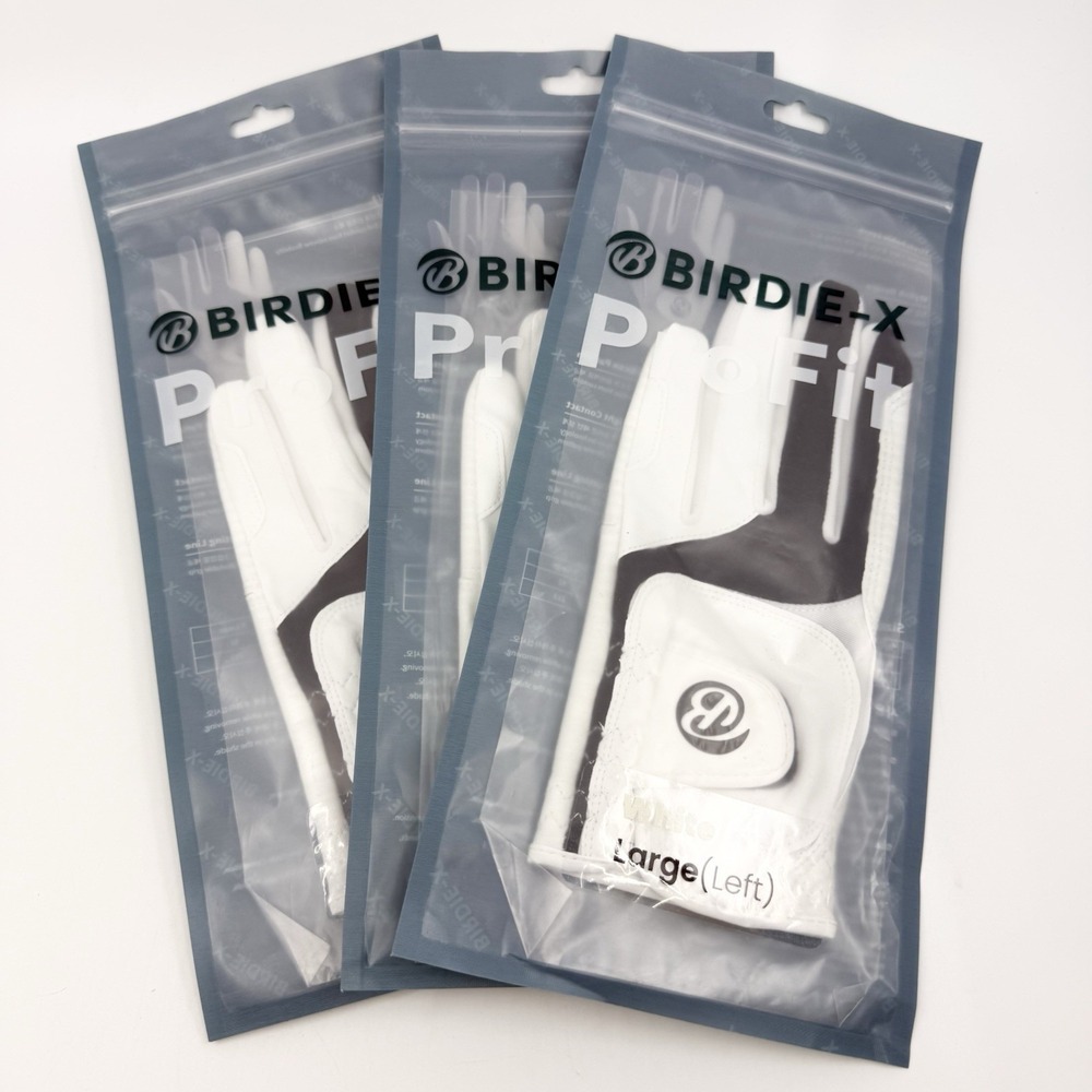Birdie-X Golf Glove Pro Fit 3 PACK for Left Hand LARGE NEW sealed